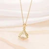 Rhinestone Decor Pendant Necklace